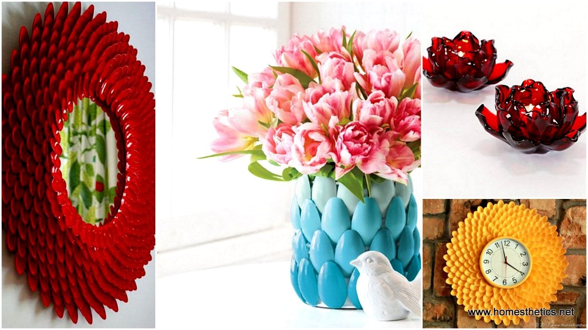 DIY plastic spoons crafts