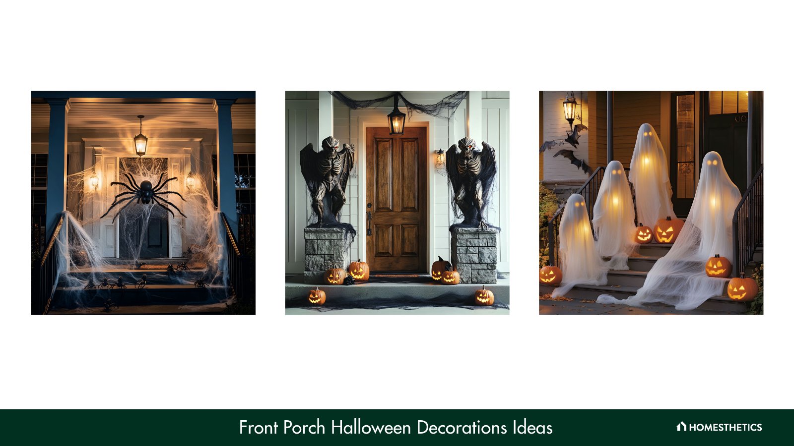 23 Front Porch Halloween Decoration Ideas for Spooky Curb-Appeal Front Porch | Front Porch Halloween Decorations Ideas