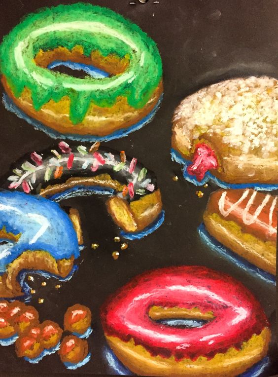 Donut Oil Pastel