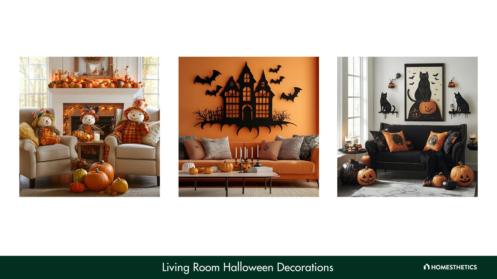 20 Living Room Halloween Decorations for a Spooky Makeover 20 Living Room Halloween Decorations for a Spooky Makeover