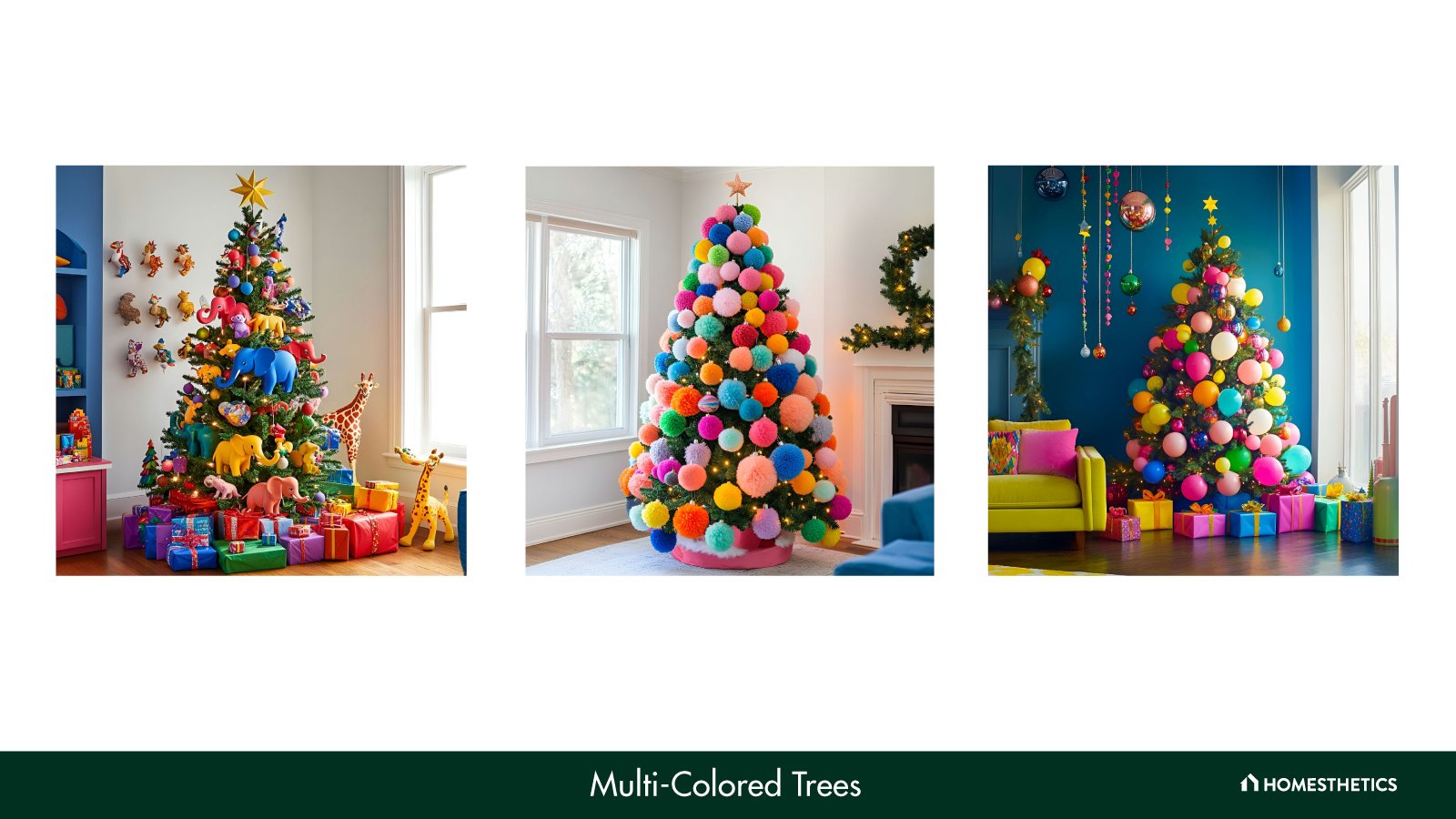 31 Multi-Colored Trees Perfect for a Vibrant Christmas 31 Multi-Colored Trees Perfect for a Vibrant Christmas