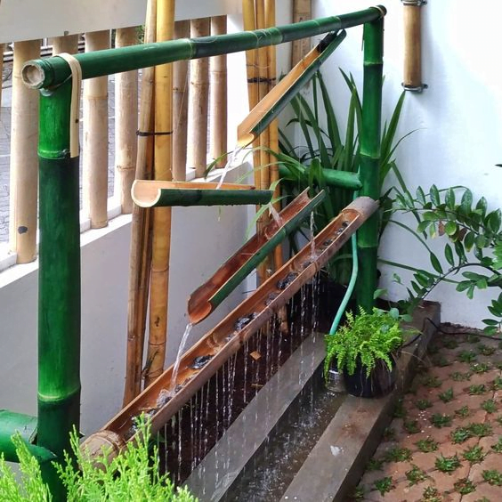 Cascading Bamboo Fountain