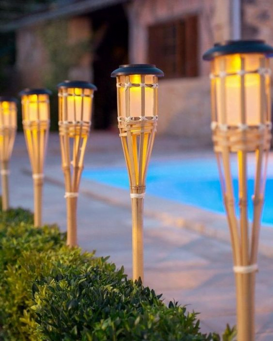 Bamboo Outdoor Lighting