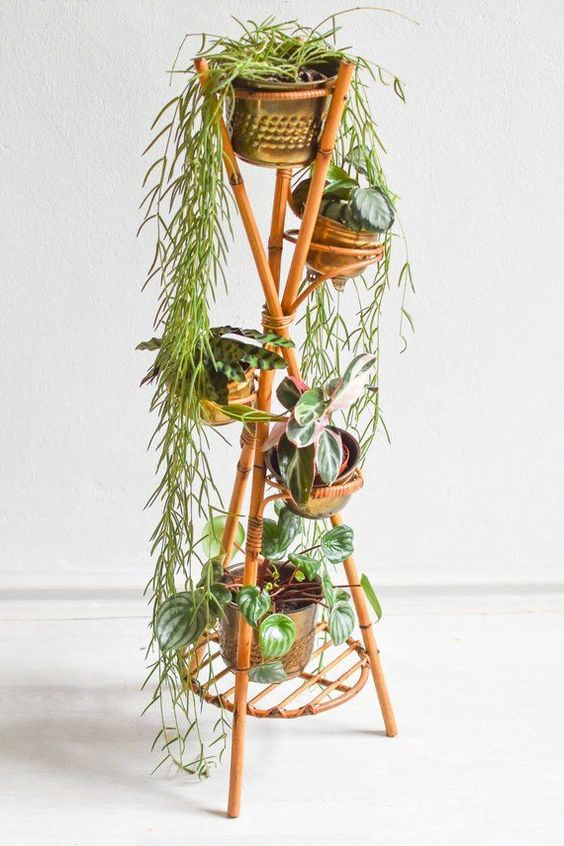 Bamboo Plant Stand